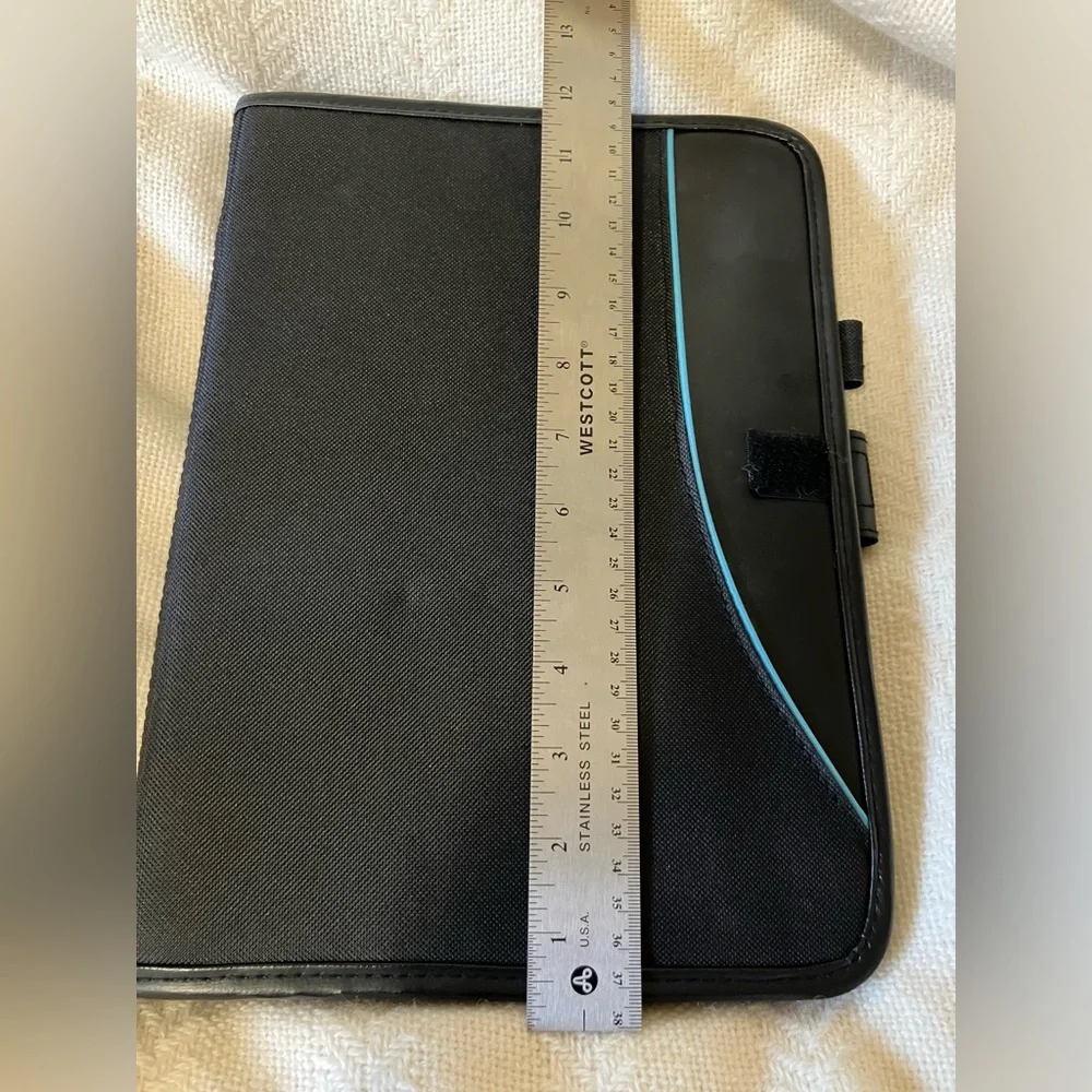 3-Ring Binder Portfolio Black Organizer